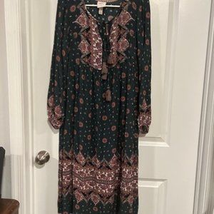 ROSE WOMEN DRESS MAXI SIZE SMALL